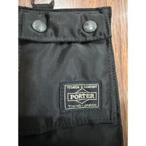 Porter Yoshida & Co Tanker Wallet Bifold Black Orange Nylon